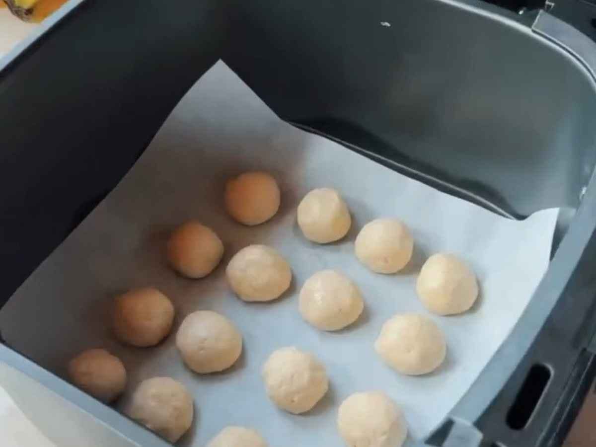 bolinhas na airfryer