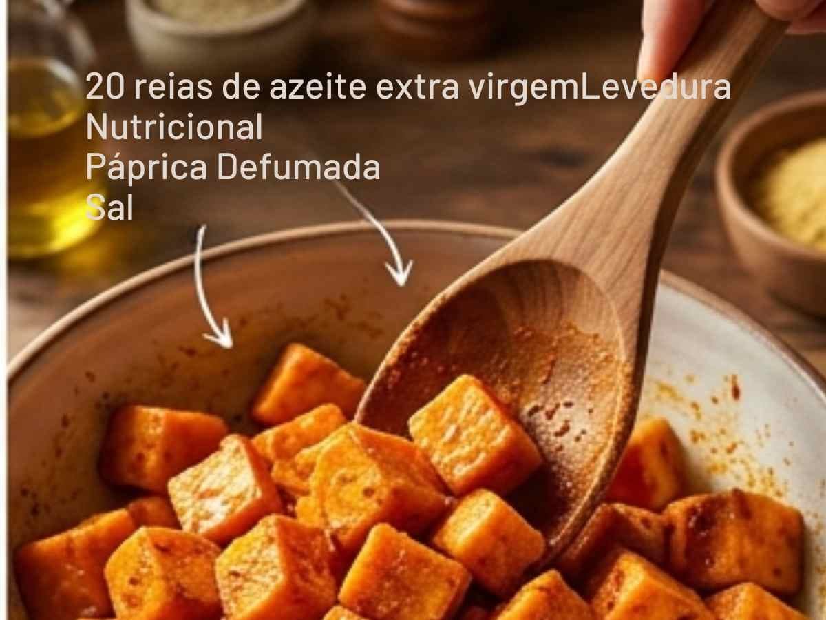 Pare de comer batata murcha: o segredo do choque térmico para a Batata Doce na Air Fryer ficar crocante de verdade #130 Batata-Doce temperada e cozida pronta para ir na Air Fryer