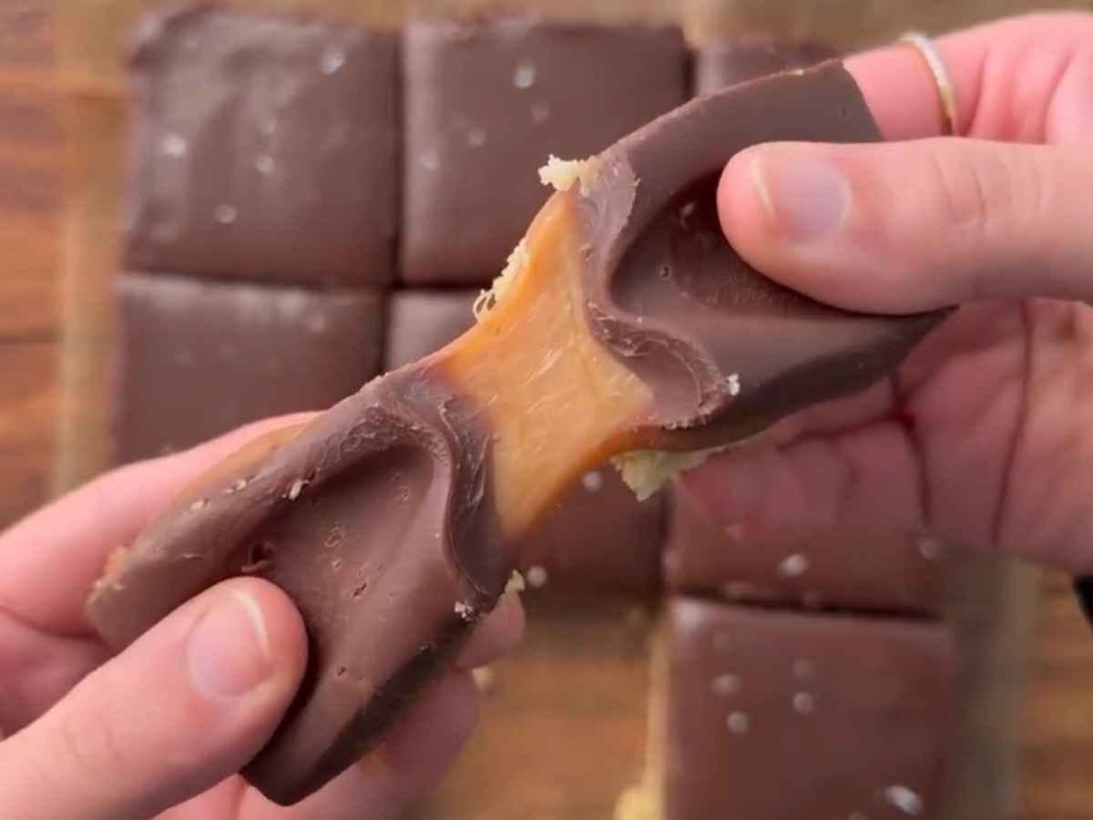 Barrinhas de Caramelo de Milionário (a receita da Rainha)